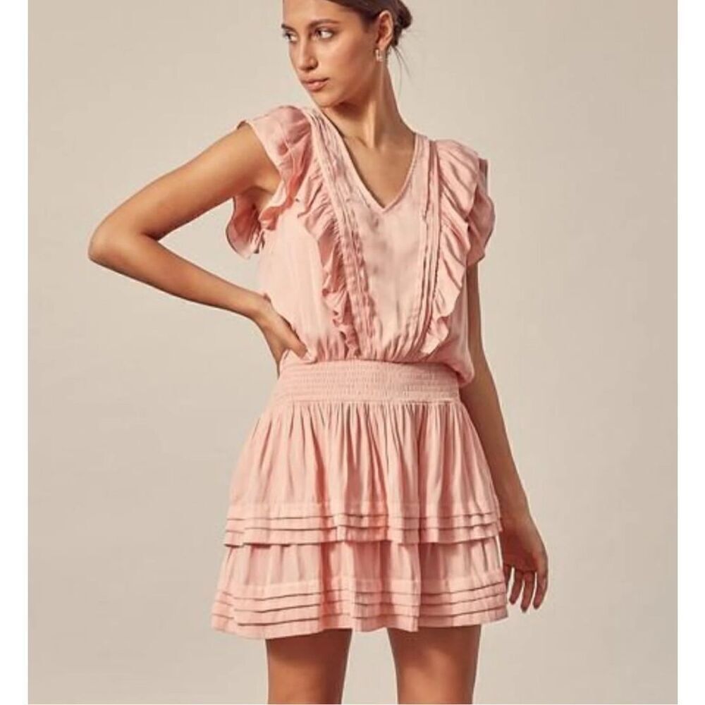 Mustard Seed Rose Pink “These Are The Days” Boho Dress Women’s Small Mini Boho